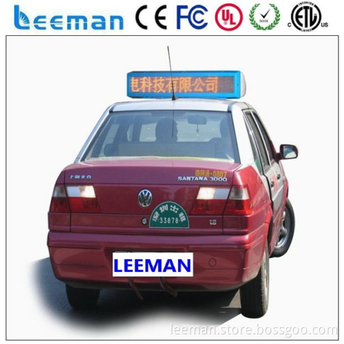 led display outdoor taxi headrest advertising